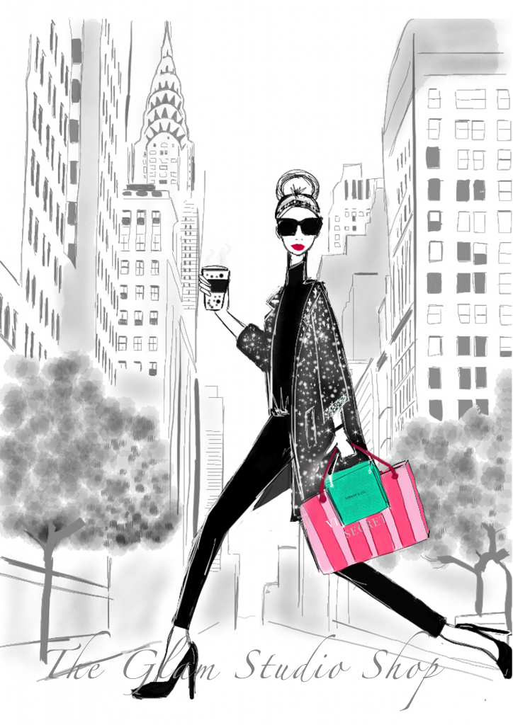NEW YORK fashion illustration