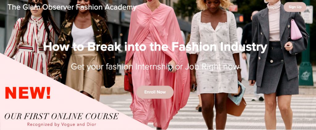 how to break into the fashion industry online course