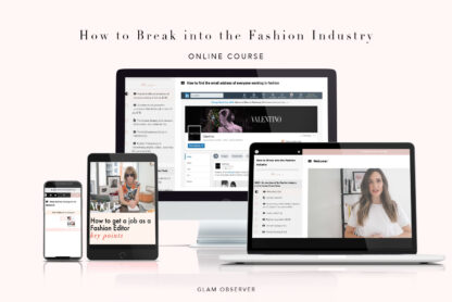 online fashion course break into the fashion industry