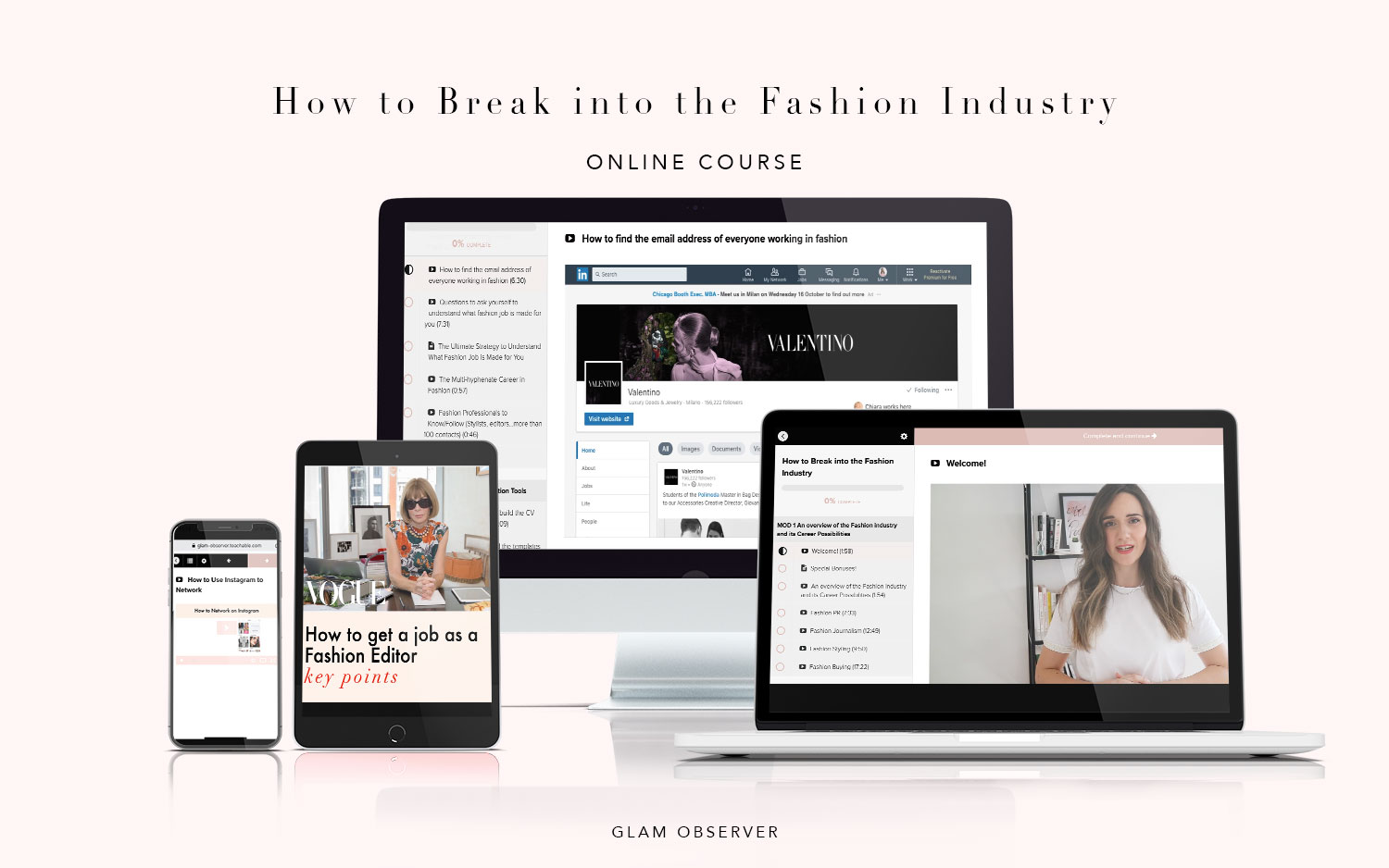 online fashion course break into the fashion industry