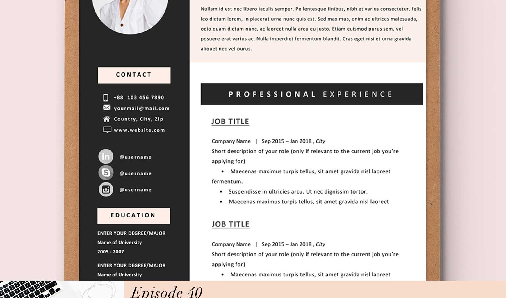 What makes the perfect cv for a fashion company