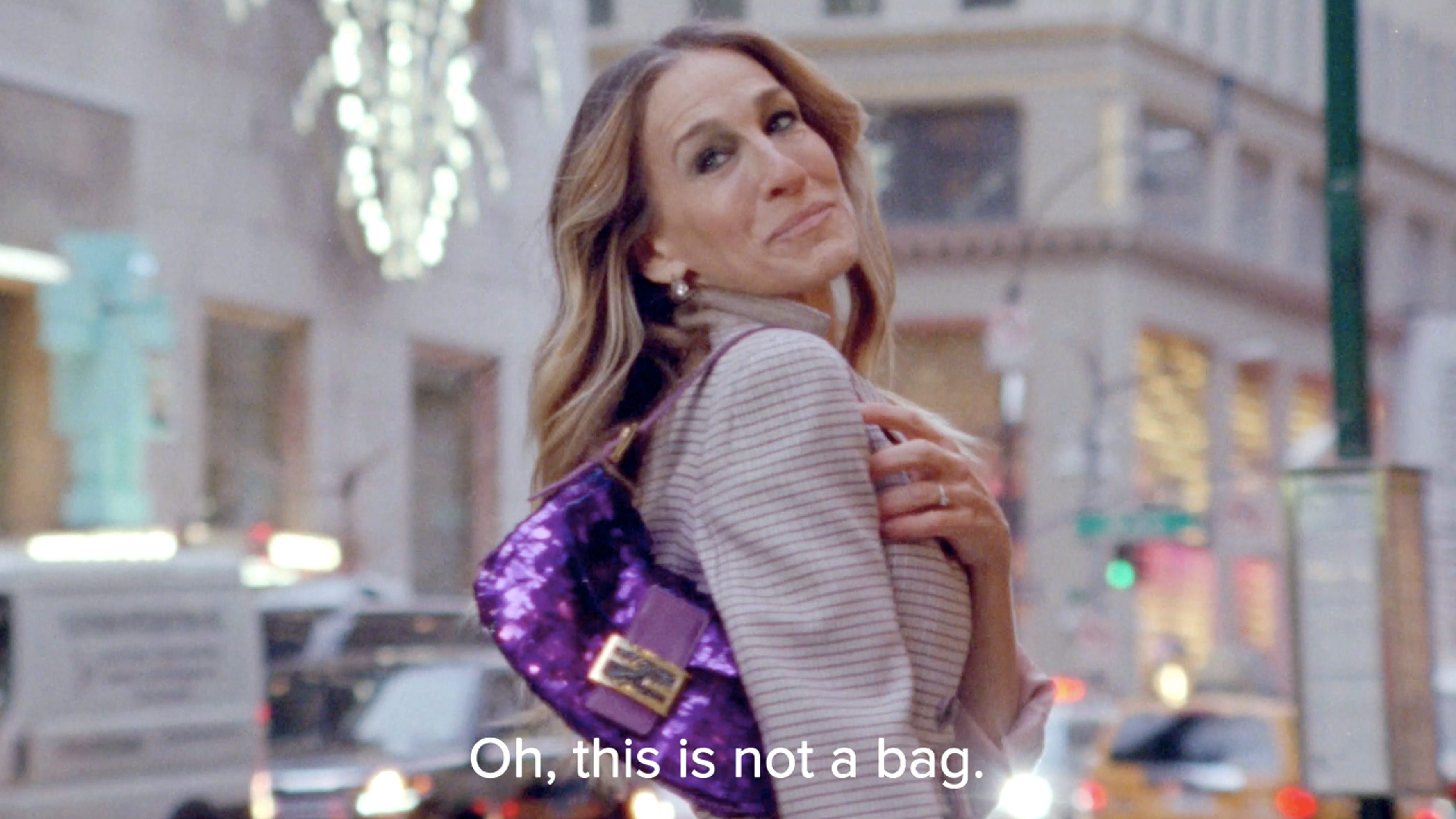 Carrie Bradshaw's Latest Fendi Baguette Bag Is Pocket-Sized