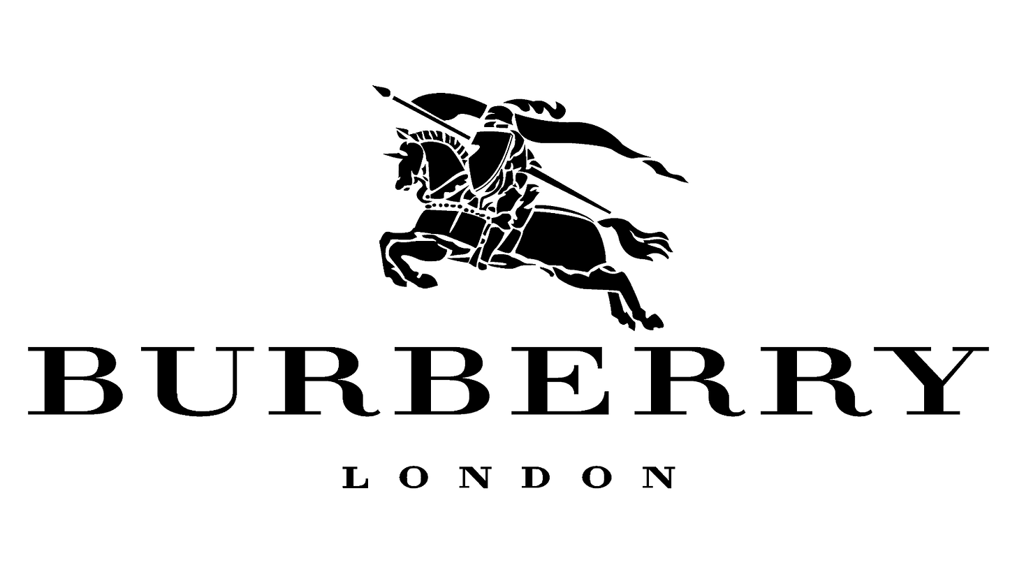 The third logo of Burberry London logo